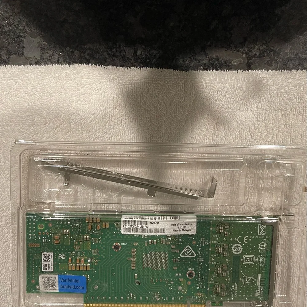 Intel Silver and Green Graphics Card